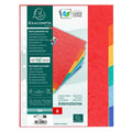 Jeu 6 Intercalaires Carte Lustrée A4 Couleurs Assorties