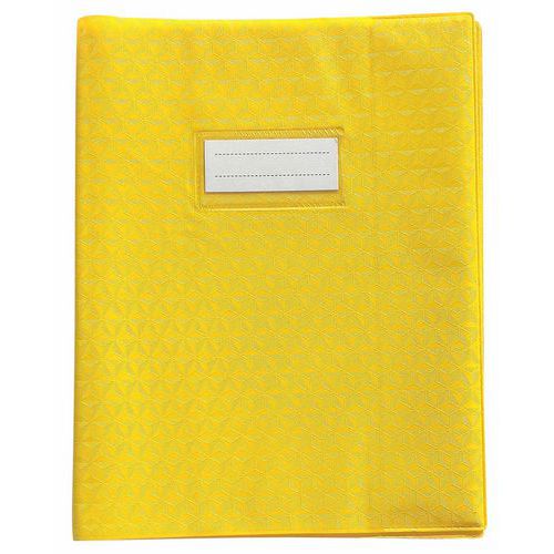 Protège-cahier plastique 17x22 cm 12/100e - Jaune