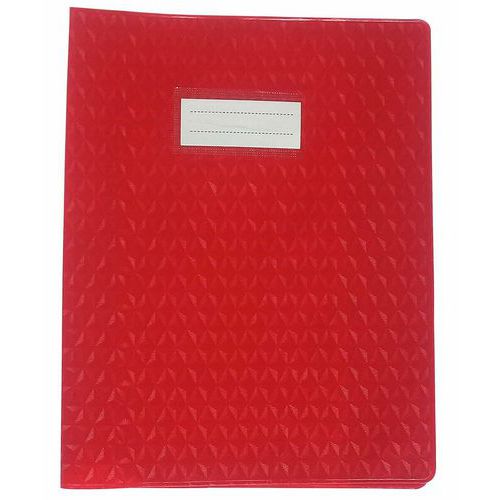 Protège-cahier Plastique 17x22 Cm 12/100e - Rouge