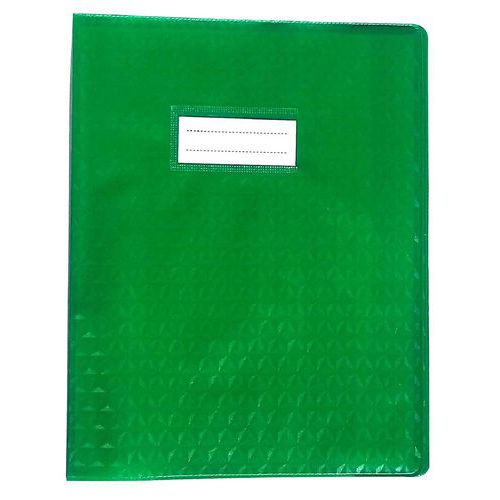 Protège-cahier Plastique 17x22 Cm 12/100e - Vert Foncé