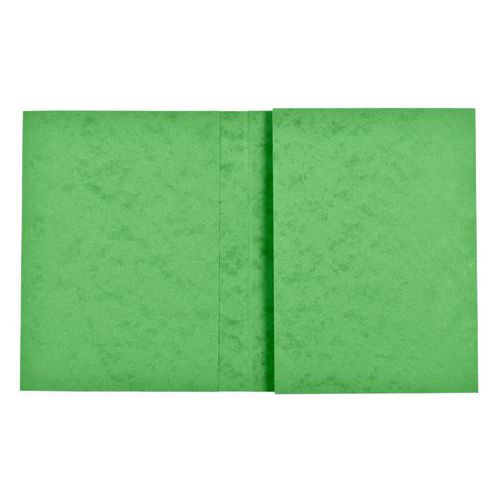 Prot cahier 2 gds rabats 17x22 225g cart lust vert