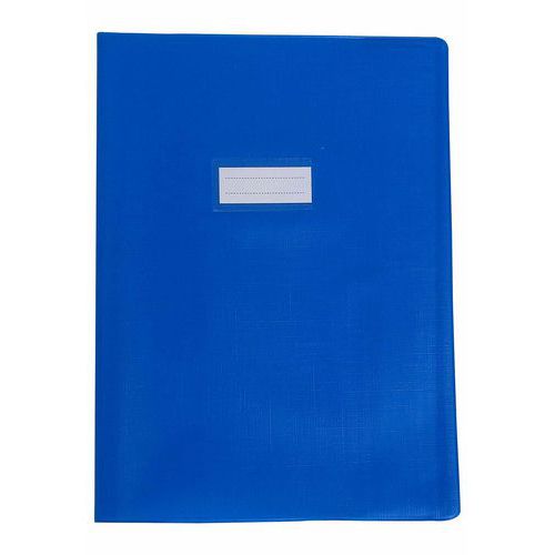 Protège-cahier A4 plastique - Bleu