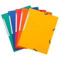 Lot de 10 chemises à élastiques carte lustrée - Exacompta