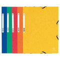 Lot de 10 chemises à élastiques 3 rabats carte lustrée -Exacompta