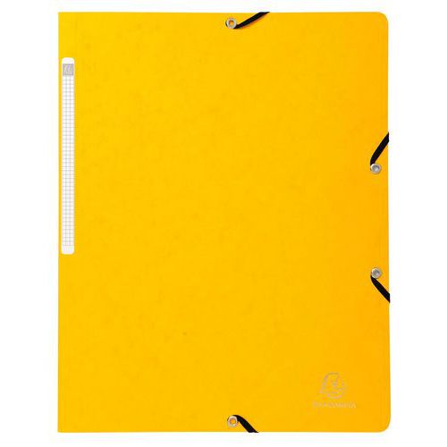Chemise À Élastique A4 Carte Lustrée Jaune