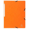 Chemise À Élastique A4 Carte Lustrée Orange