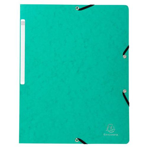 Chemise À Élastique A4 Carte Lustrée Vert
