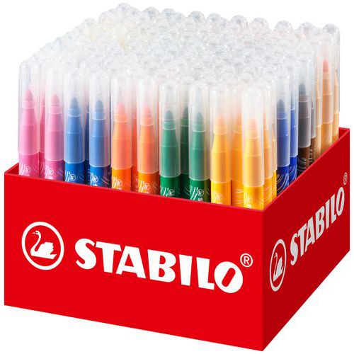 Maxi schoolpack 140 feutres de coloriage power max - Stabilo