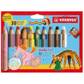 Etui 10 crayons woody 3 in 1 Edition 30 ans + taille-crayon - Stabilo