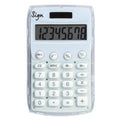 Calculatrice de poche scolaire 8 chiffres blanche - Sign