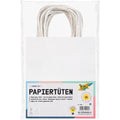 Sac en papier blanc vergé à décorer