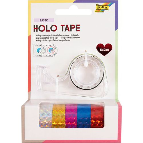 Lot 6 Rouleaux Adhesifs Holographiques