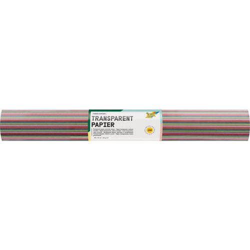 Rouleau 100 Feuilles Assorties Papier Vitrail 50 X 70 Cm