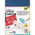 Set 10 feuilles carton a broder couleurs assorties - Folia