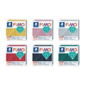 Lot de 6 pains 57g effet pailleté - Fimo