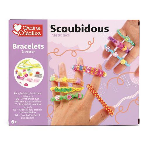 Lot de 158 Kit scoubidous bracelets tressés - Graine créative