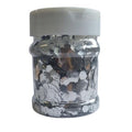 Paillettes Nid D'abeille 100g Argent En Pot Plastique