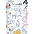 Tatoos À Colorier 1 Feuille A5 Kawai