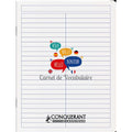 Cahier de vocabulaire polypropylène 17x22 ligné 96 pages - Conquerant