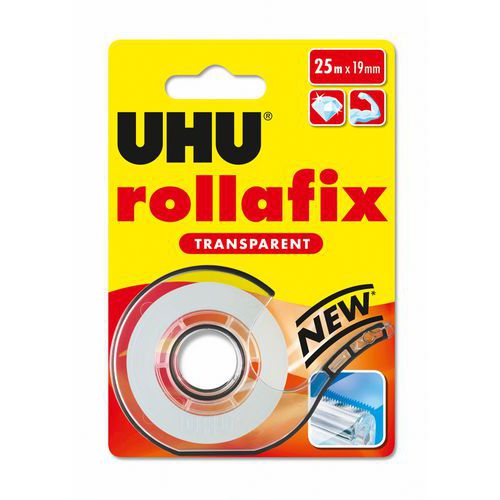 Rouleau Adhésif Transparent Sur Dévidoir 25 M X 19 Mm