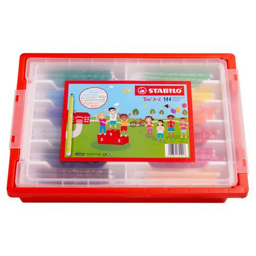 Schoolpack 144 Feutres Assortis Trio Stabilo