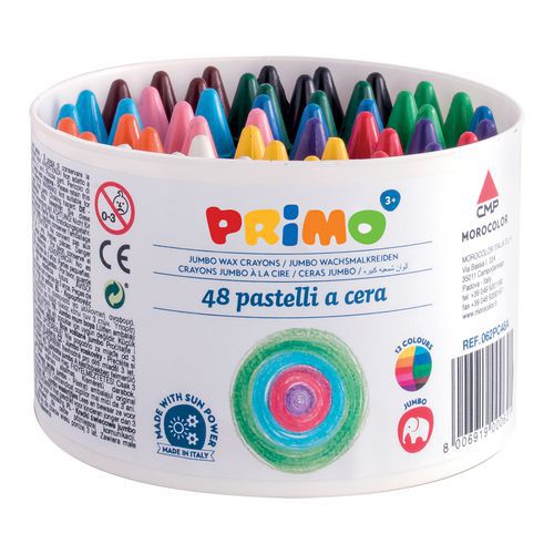 Pots de 48 crayons à la cire - Primo