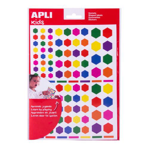 Gommettes nid d'abeilles hexagonales peps - Apli