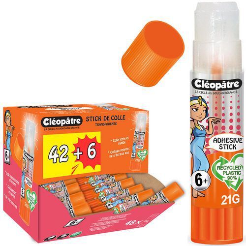 Schoolpack 48 Bâtons Colle Transparente 21g