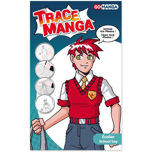 Trace-manga écolier 'Garçon' - Graph it