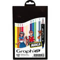 Set 12 marqueurs à alcool double pointe - Graph it