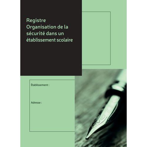 Registre de sécurité 32 pages
