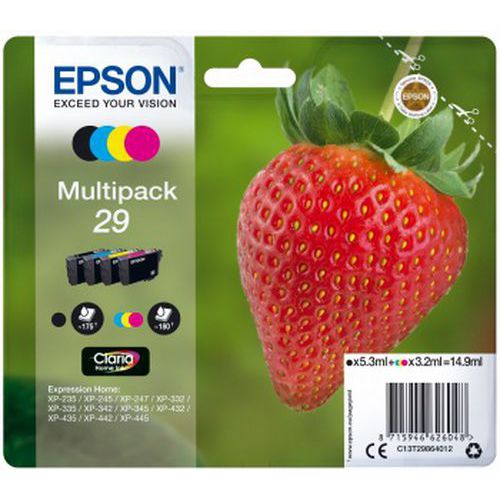 Cartouche D'encre Multipack 29 Fraise (cmjn) Epson
