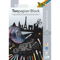 Bloc 10 feuilles noires dessin 130g A3 recyclé - Folia