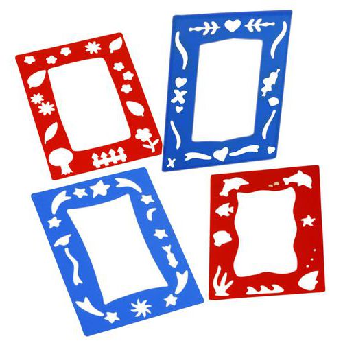 Assortiment De 4 Pochoirs Cadres
