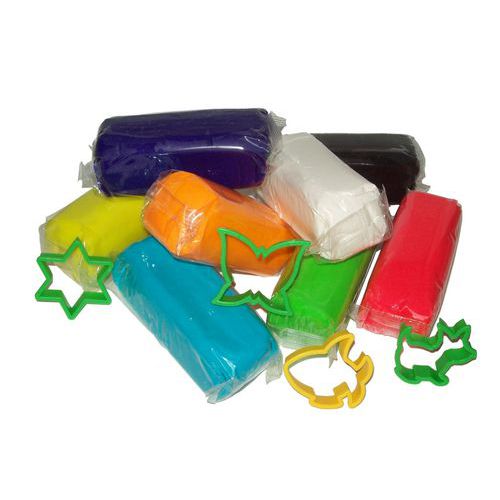 Assortiment 16 pains 125g de pâte à jouer , couleurs complémentaires