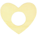 Rond serviette forme cœur x12