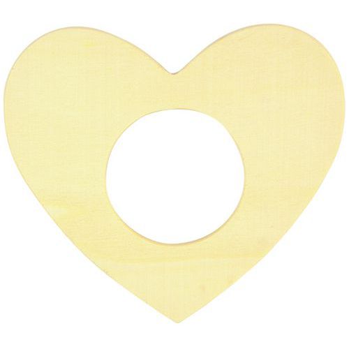 Rond serviette forme cœur x12
