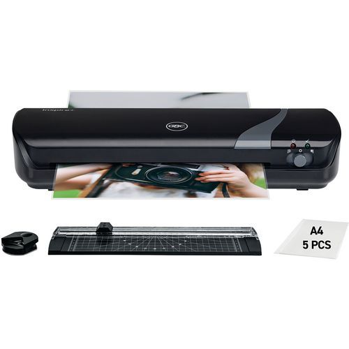 Set de Plastification A4 4 en 1 Inspire+ - Noir