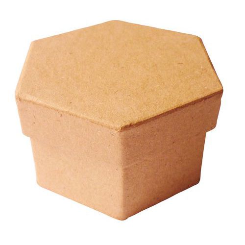 Boite Carton Hexagonale 80x50 Mm