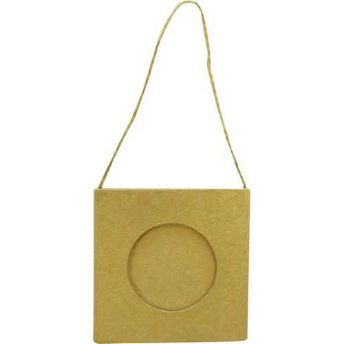 Mini-cadre carton 75 x 75 mm encadrement rond