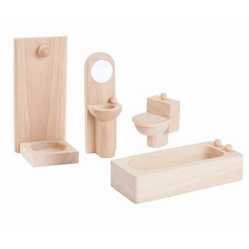 Salle de bain en bois naturel