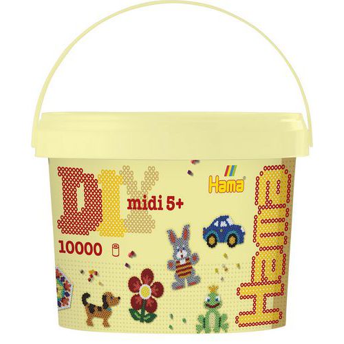Baril 10000 perles à chauffer - Hama midi