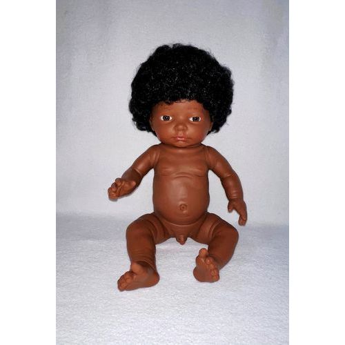 Bébé Africain Garçon Avec Cheveux