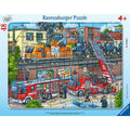Puzzle pompiers voie ferrée - Ravensburger