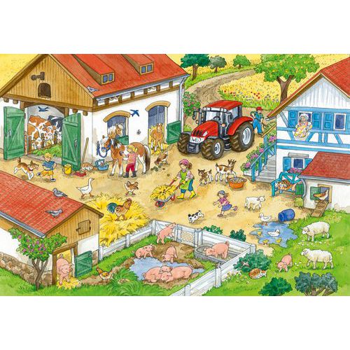 Lot de 2 puzzles bonheur à la ferme - Ravensburger