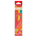 Pochette 6 crayons de couleur néon - Maped