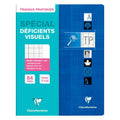 Cahier TP pour déficients visuels seyes 17 x 22 cm - Clairefontaine