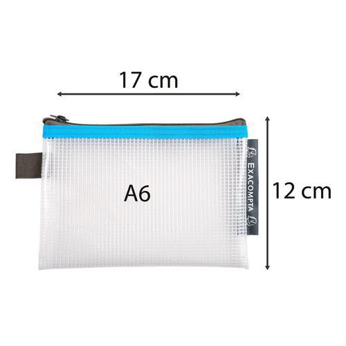 Pochette zip EVA A6 17x12 cm - Exacompta