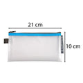 Pochette zip EVA format enveloppe 10x21 cm - Exacompta
