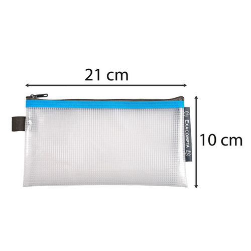 Pochette zip EVA format enveloppe 10x21 cm - Exacompta